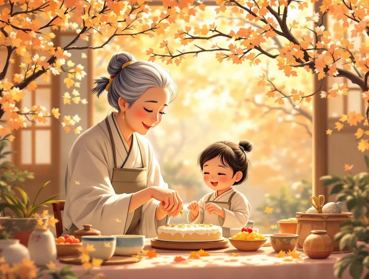 黄果动漫外婆的桂花糕 黄果动漫 - 外婆的桂花糕
